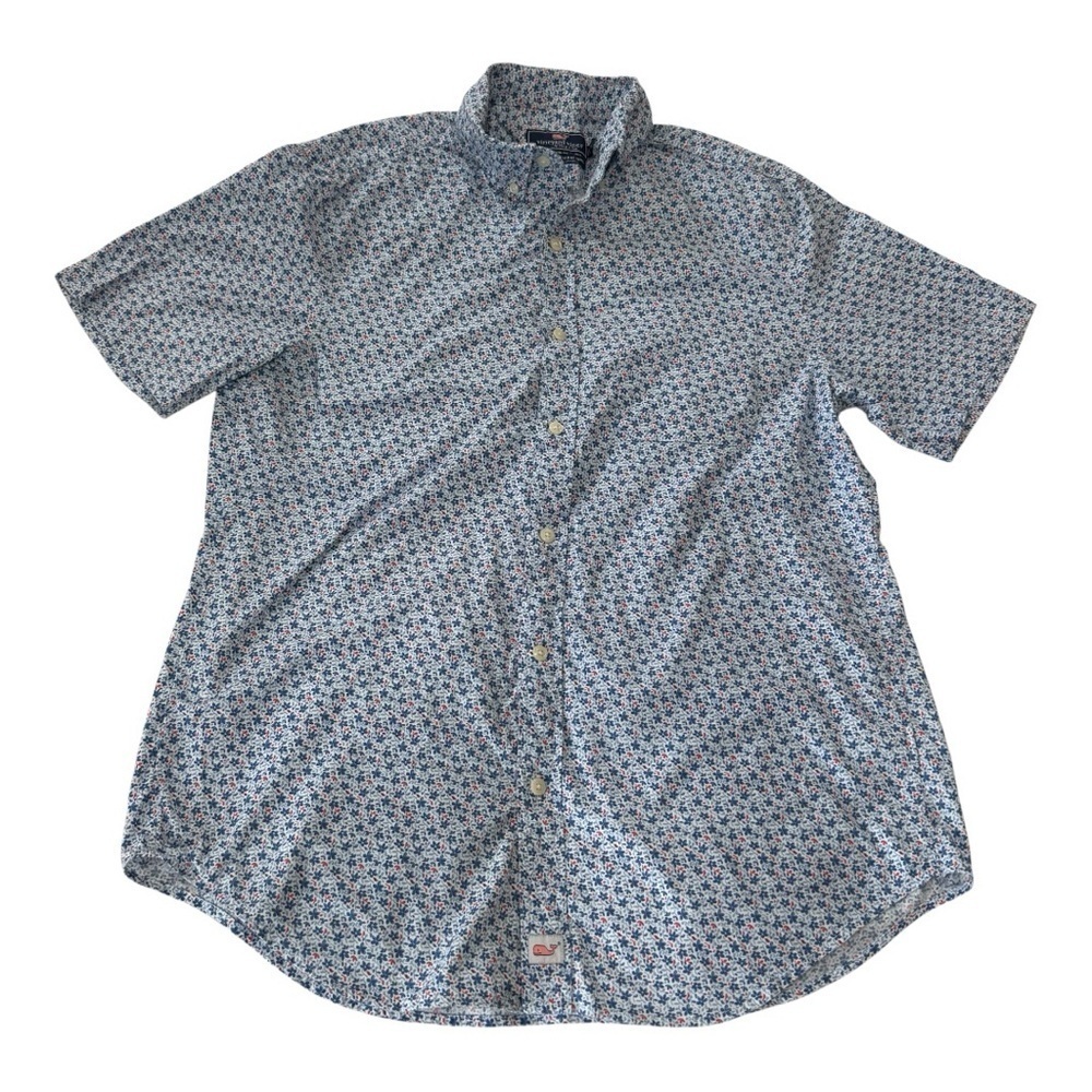 Vineyard Vines Blue Casual Button Down Shirt
